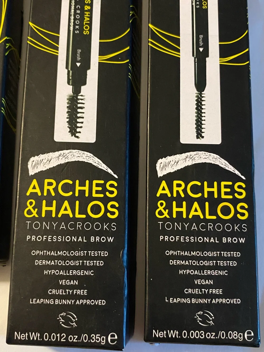 Lot of 3 Professional Eyebrow Makeup Products Arches & Halos Shade Mocha Blonde